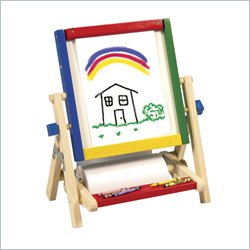 Guidecraft Hardwood 4-In-1 Flipping Easels Tabletop Easel