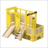 Guidecraft Hardwood Vehicle Loft System School Bus