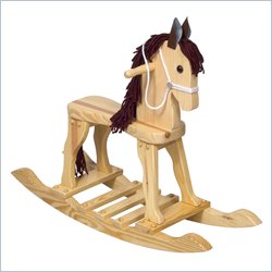 Guidecraft Natural Pony Rocking Horse