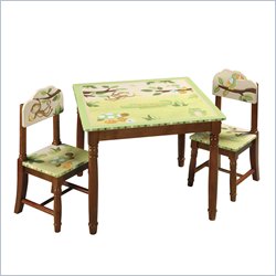 Guidecraft Hardwood Papagayo Table and Chairs Set