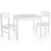 Guidecraft Classic White Table and Chairs Set