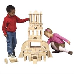 Guidecraft Hardwood Unit Blocks (110 Pieces)