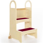 Guidecraft Birch High Rise Step-Up Stool
