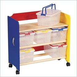 Guidecraft Moon and Stars Sturdy Wooden See Store and Take-Along