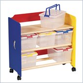 Guidecraft Moon and Stars Sturdy Wooden See Store and Take-Along