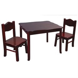 Guidecraft Classic Espresso Table and Chairs