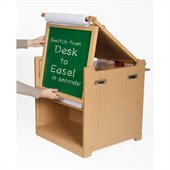 Guidecraft Desk to Easel Art Cart