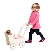 Guidecraft Doll Buggy in White