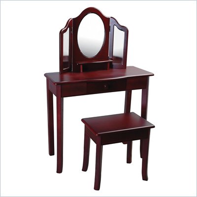 Guidecraft Classic Espresso Vanity and Stool