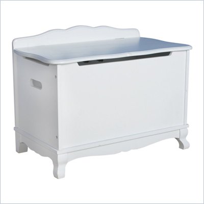 Guidecraft Classic White Toy Box