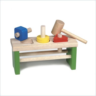 Guidecraft Hardwood Shape Sorting Pounder