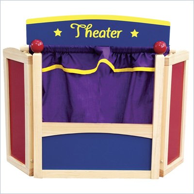 Guidecraft Hardwood Center Stage Tabletop Puppet Theater
