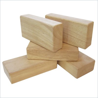 Guidecraft 5 Pieces Hardwood Unit Block Set