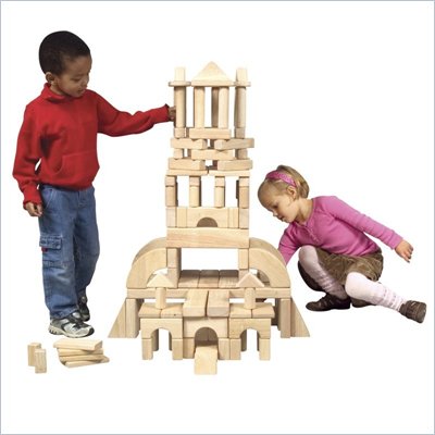Guidecraft Hardwood Unit Blocks (45 Pieces)