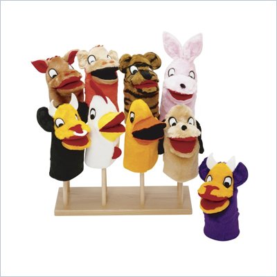 Guidecraft Hardwood Puppet Stand