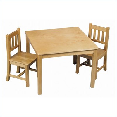 Guidecraft Hardwood Mission Table and Chairs Set
