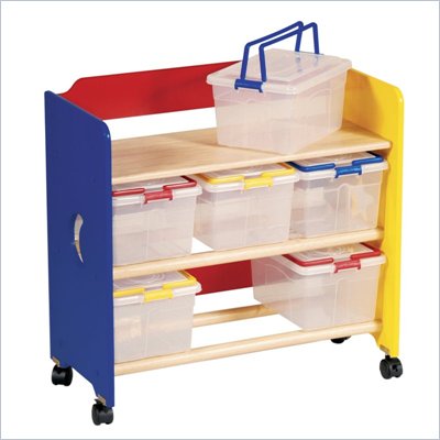 Guidecraft Moon and Stars Sturdy Wooden See Store and Take-Along