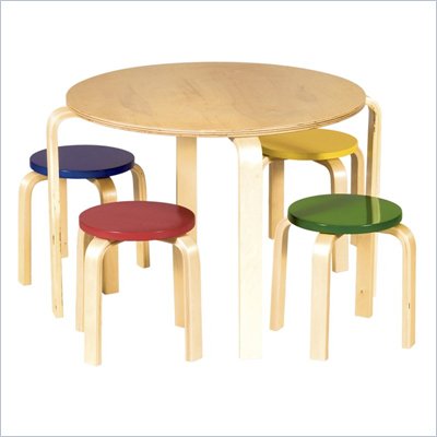 Guidecraft Nordic Table and Chairs (Color)