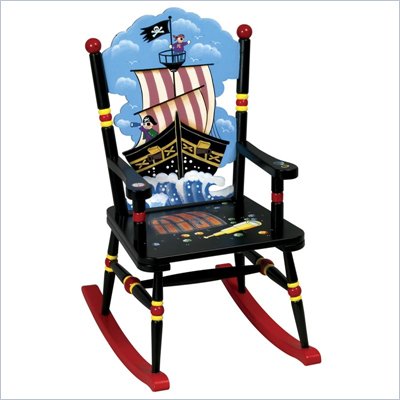 Guidecraft Wooden Pirate Rocking Chair