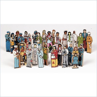 Guidecraft Wooden Complete Career ID Kit (Set of 30)