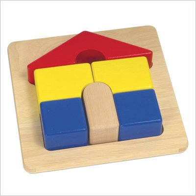 Guidecraft Wooden Primary Puzzles House