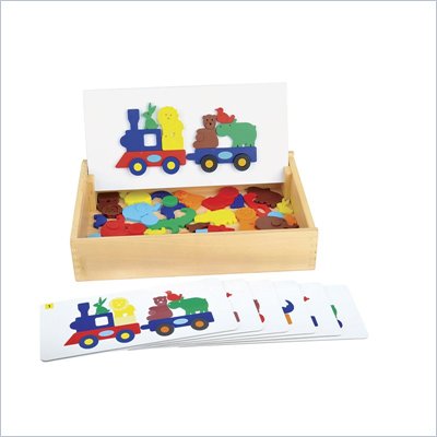 Guidecraft Wooden Animal Train Sort and Match
