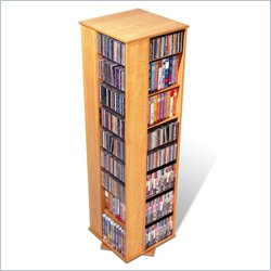 Prepac Large 4-Sided CD DVD Spinning Media Tower