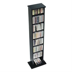 Prepac Slim CD DVD Media Storage Rack in Black