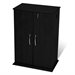 Prepac Locking CD DVD Media Storage Cabinet in Black