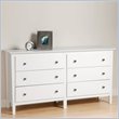 ADD TO YOUR SET: Prepac Berkshire 6 Drawer Double Dresser
