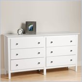 Prepac Berkshire 6 Drawer Double Dresser
