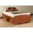 ADD TO YOUR SET: Prepac Monterey Cherry Twin Platform Storage Bed