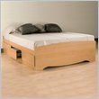 ADD TO YOUR SET: Prepac Sonoma Maple Double Platform Storage Bed