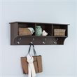 ADD TO YOUR SET: Prepac Fremont Espresso Cubbie Shelf