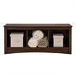 ADD TO YOUR SET: Prepac Fremont Espresso Cubbie Storage Bench