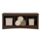 Prepac Fremont Espresso Cubbie Storage Bench