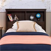 Prepac Fremont Espresso Twin Bookcase Headboard