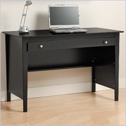 Prepac Belcarra Series Contemporary Wood Writing Desk in Black