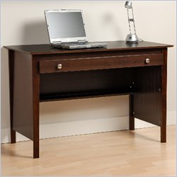 Prepac Belcarra Series Contemporary Wood Laptop Desk in Espresso