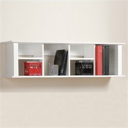 Prepac Wall Hanging Hutch in White Finish