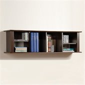 Prepac Wall Hanging Hutch in Espresso Finish
