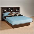 ADD TO YOUR SET: Prepac Manhattan Queen Bookcase Platform Bed in Espresso Finish