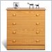 Prepac Four Drawer Chest in Oak Finish