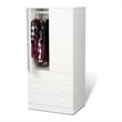 ADD TO YOUR SET: Prepac White Juvenile TV/Wardrobe Armoire