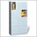 Prepac White Sliding Door Cabinet
