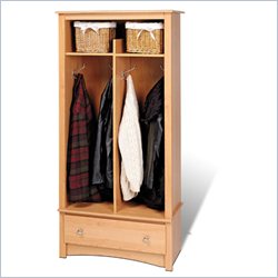Prepac Sonoma Maple Entryway Hall Tree Organizer