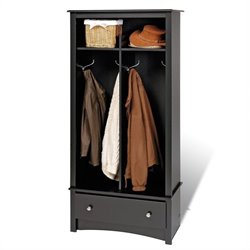 Prepac Black Sonoma Hall Tree Organizer