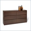 ADD TO YOUR SET: Prepac Avanti 6 Drawer Dresser in Espresso