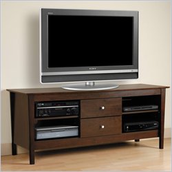 Prepac Brooklyn 60 Inch Audio Video Console in Espresso