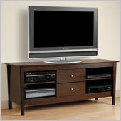 Prepac Brooklyn 60 Inch Audio Video Console in Espresso